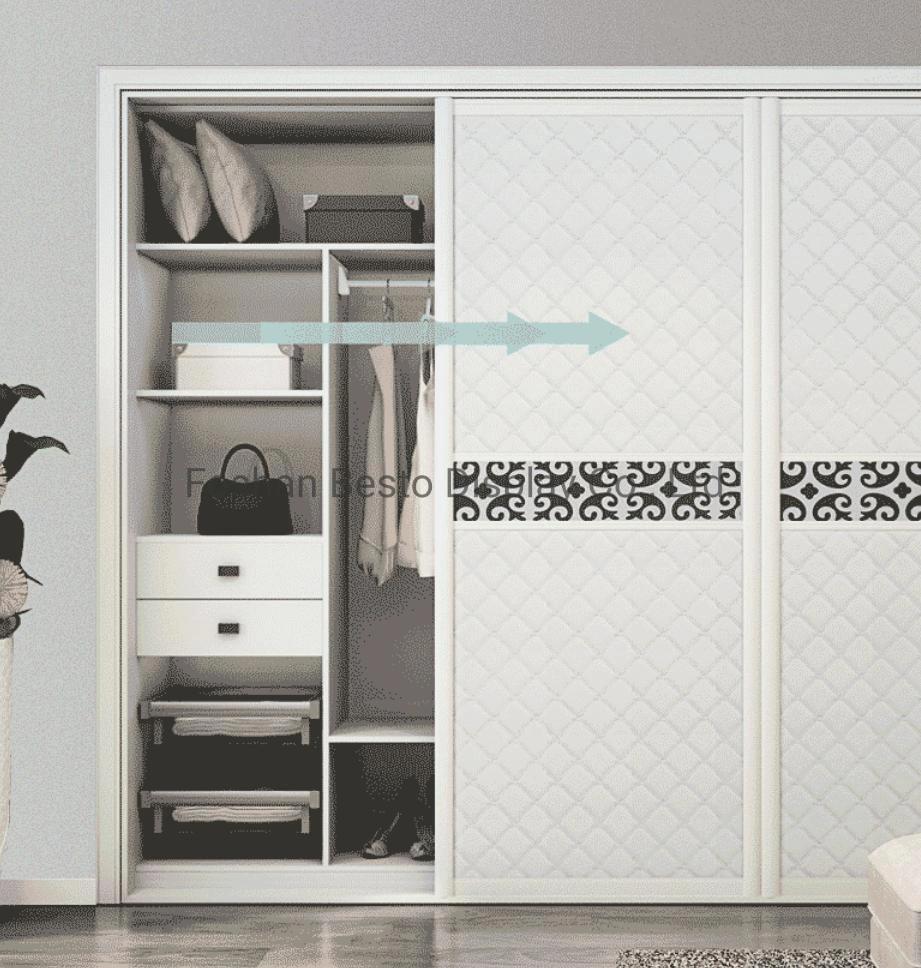 China Manufacture Modern Custom Furniture Wardrobe Made of Melamine MDF/Particle Board/Plywood Used in Bedroom