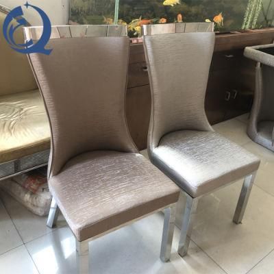 Hot Sale Dining Room Chair with Stainless Steel Base Modern