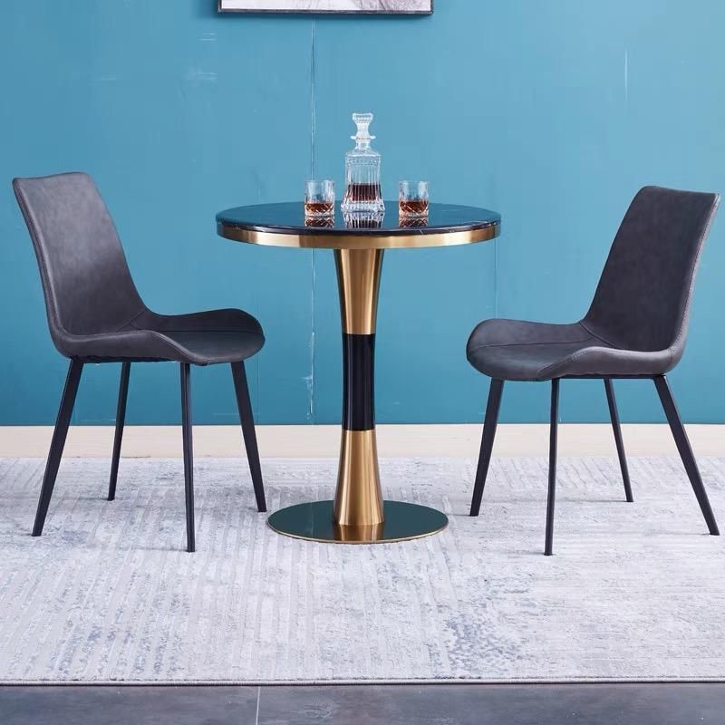 Luxury Coffee Furniture Diner Modern Hotel Round Metal Table