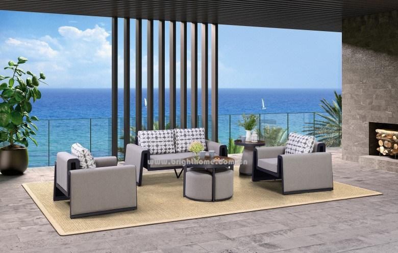 Aluminium Sunbrella Fabric Outdoor Sofa Furniture