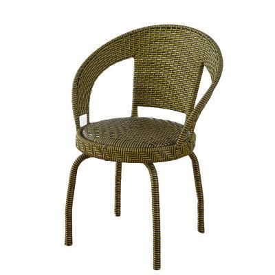 China Wholesale Outdoor Furniture Leisure Dining Room Patio Garden Hotel Rattan Metal Dining Chairs