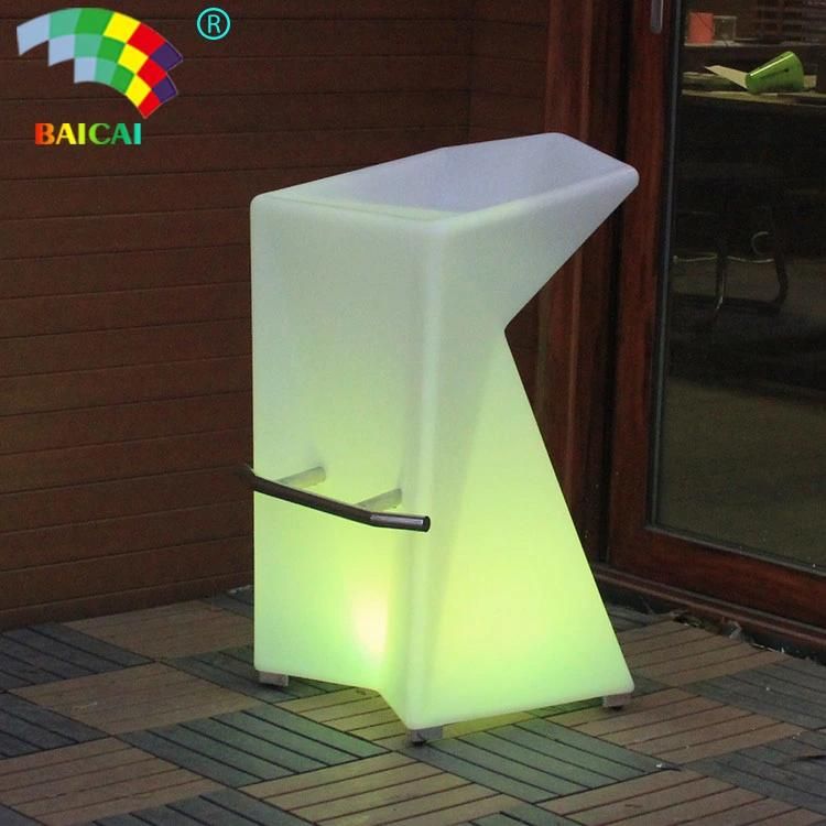 RGB Color Change LED High Chair for Bar LED Chair
