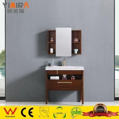 Bathroom Simple Modern Oak Bathroom Cabinet Combination Wash Basin Toilet Solid Wood Furniture