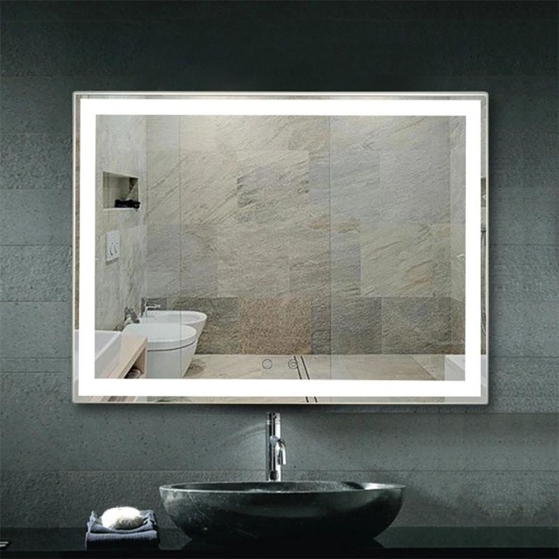Modern Horizontal Vertical Illuminated LED Bathroom Frameless Mirror Manufacturer