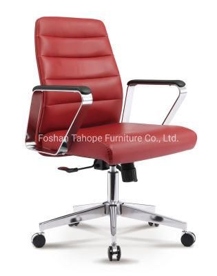 Low Back Swivel Style Modern Office Ergonomic Executive Leather Chair Optional Colors