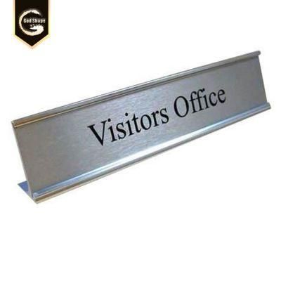 L Shape Office Sign Desk Name Plate Signage