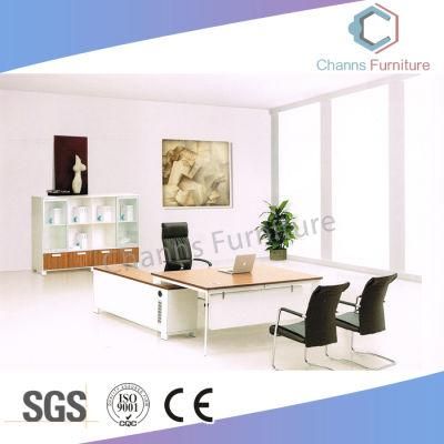 Modern Furniture L Shape Metal Base Office Desk (CAS-MD18A08)