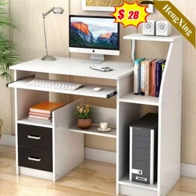 Hot Sell Modern Executive Style White Color Wooden Office School Furniture Storage Computer Table with Drawers