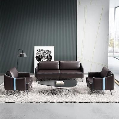 Modern Design Office Hotel Home Living Room Couch Leather Upholstery Sofa