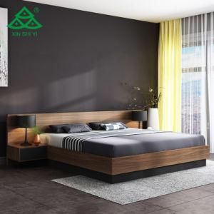 Contemporary Villa Bedroom Room King Bed Furniture Wooden Bed Multifuction Storage Bed