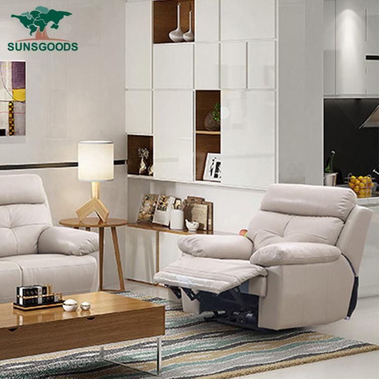 Popular Modern Style Good Quality Massage Sofa Genuine Leather Living Room Furniture