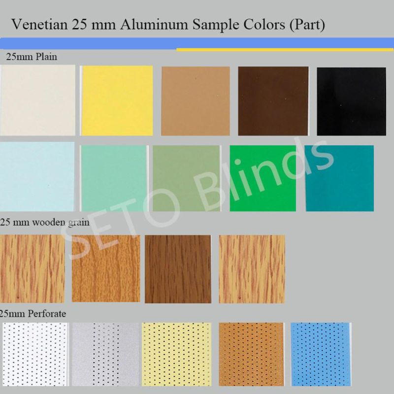 2019 Hot Selling 1" Vinyl Venetian Blinds with ISO90001 Certificate