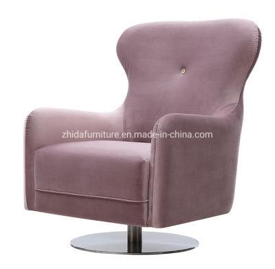 Project Case Wedding Events Pink Velvet Living Room Swivel Chair