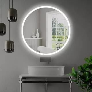 Fogless Aluminum Back Frame Wall Mounted Bathroom Lighted LED Makeup Mirror
