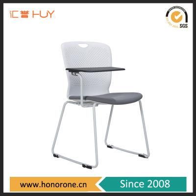 Office Furniture Dining Chair Plastic Staff Chair School Student Chair with Tablet