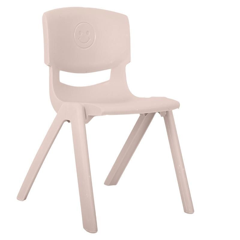 China Wholesale Home Furniture Thickened Plastic Kindergarten Bench Frosted Backrest Dining Chair