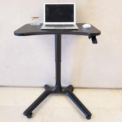 Office Work Laptop Gas Lift Height Adjustable Standing Table