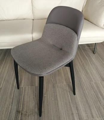 2022 New Designed Plywood Board Fabric Dining Cafeteria Chair with Steel Leg