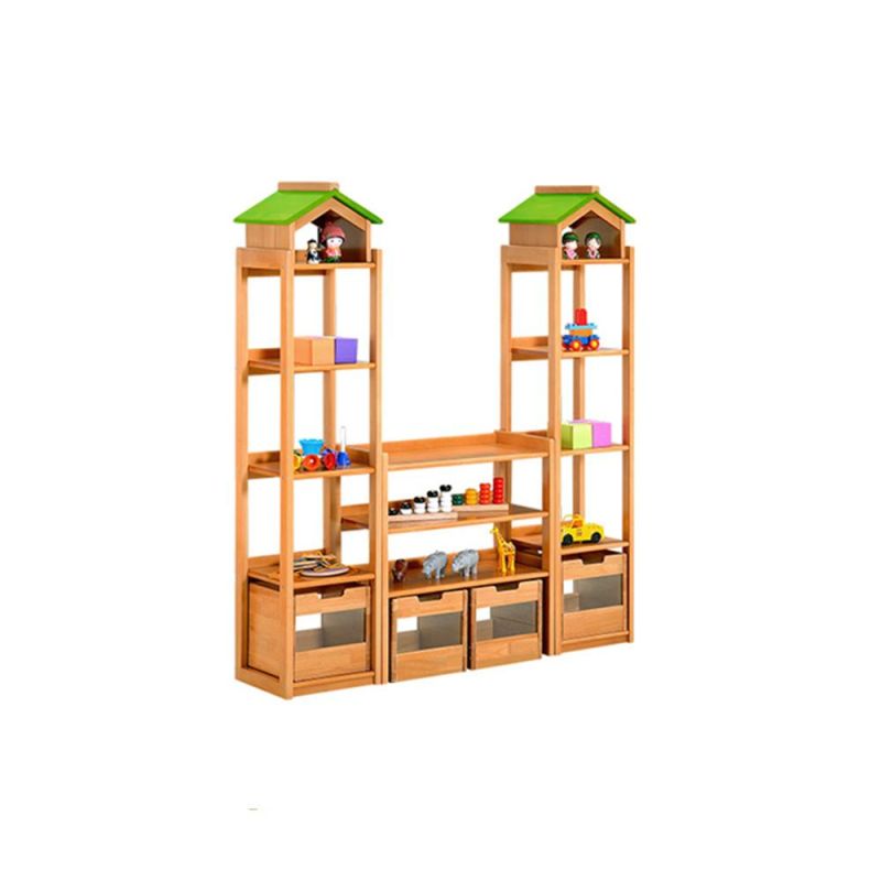 Day Care Center Kids Display Cabinet, School Furniture Children Cabinet, Playroom Furniture Toy Storage Cabinet, Preschool Combination Cabinet