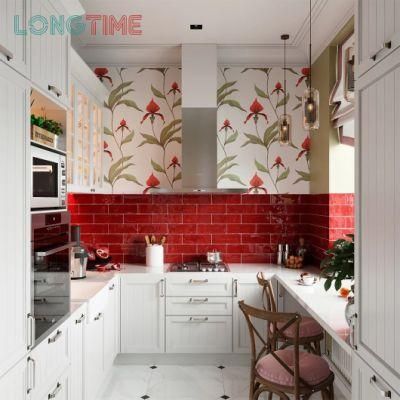 Customized Project Modern High Gloss Lacquer Shaker Door Design Kitchen Cabinet