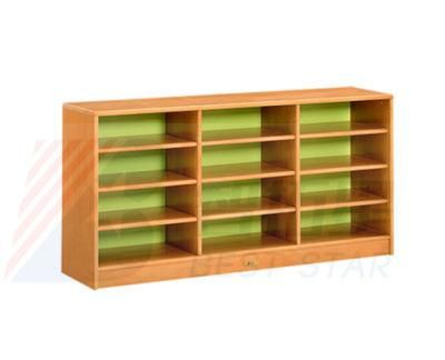 Kindergarten Preschool Nursery School Cabinet, Kids Furniture, Children Care Center Shoes Cabinet. Wooden Shoes Rack Cabinet