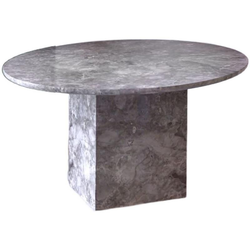 Natural Stone Low Green Marble Coffee Table Center Modern Nordic Round Table