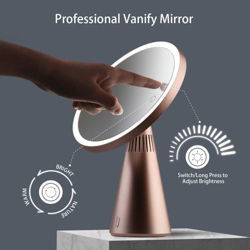 Beauty Cosmetic Make up Desktop LED Lamp Bluetooth Mirror