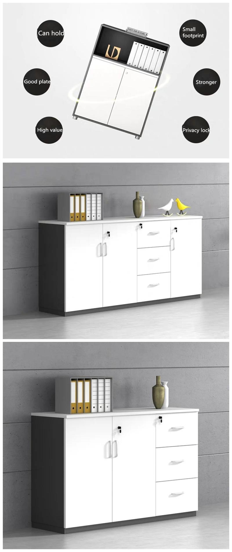 Modern Design Metal Legs Grey Kitchen Cabinets MDF Storage Cabinet Shelf Bedroom Furniture Bookcase