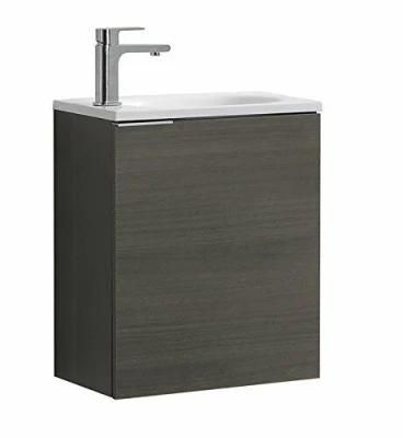 400mm Gray Oak Wall Hung Modern Bathroom Vanity