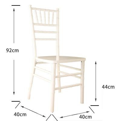 High Quality Wooden White Chair Wooden White Chiavari Chair for Wedding