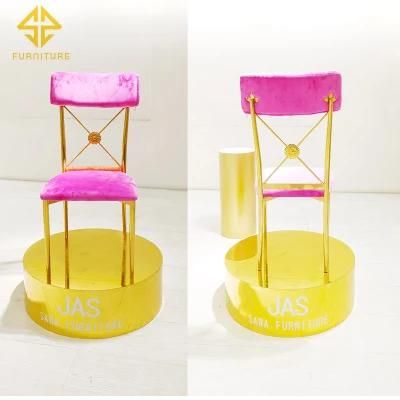 Wholesale High Quality Restaurant Gold Metal Dining Chair for Sale