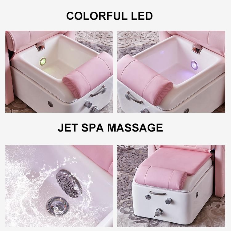 Mt Medical Wholesale Cheap Modern Luxury Beauty Nail Salon Furniture Whirlpool Discharge Pump Foot SPA Massage Pedicure Chair