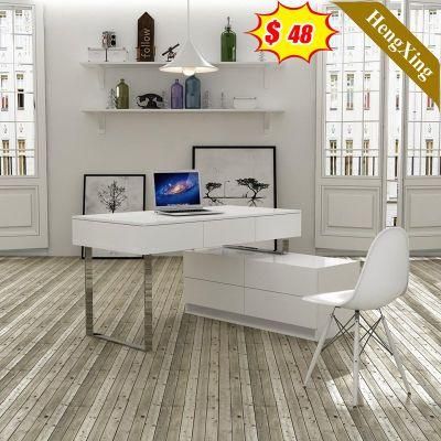 Luxury Modern Wooden MDF Melamine Office Furniture Panel L Shape Office Table Executive Desk