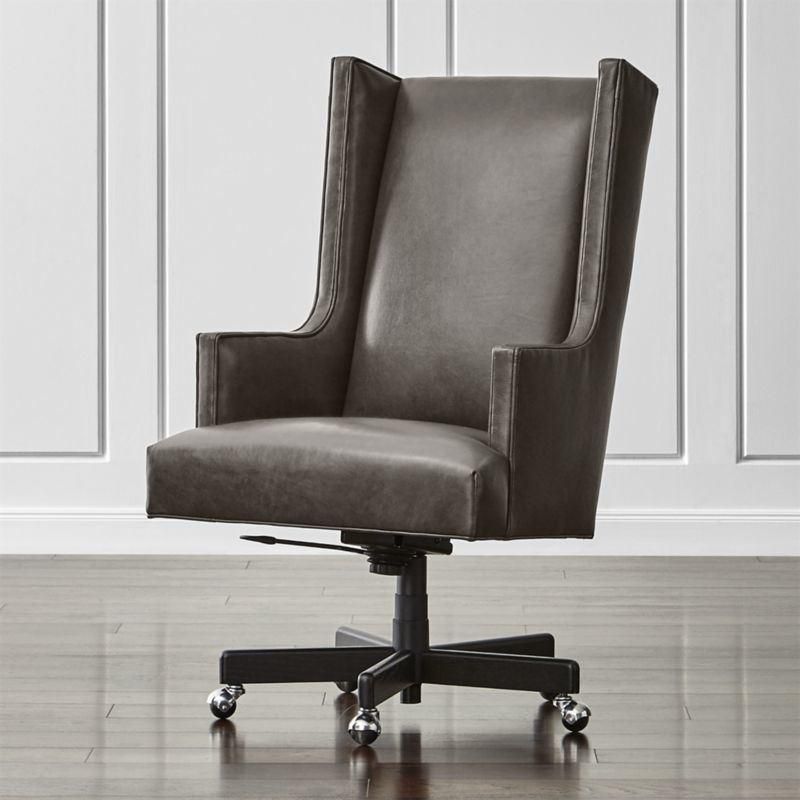 (SZ-OCK02) Real Leather Manager Chair Aluminium Alloy Foot Office Chair