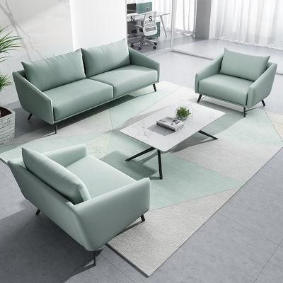 Foshan Factory Provide Meeting Office Room Used Comfortable Luxury Modern Fabric Sofa Set Customizable