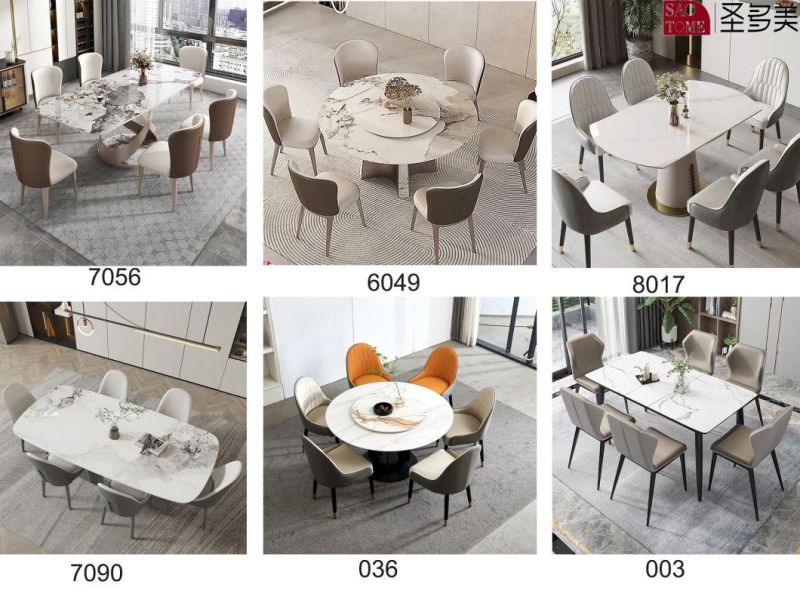 Rotary Carton Packed Dining Set 6 Seater Hotel Table Chair