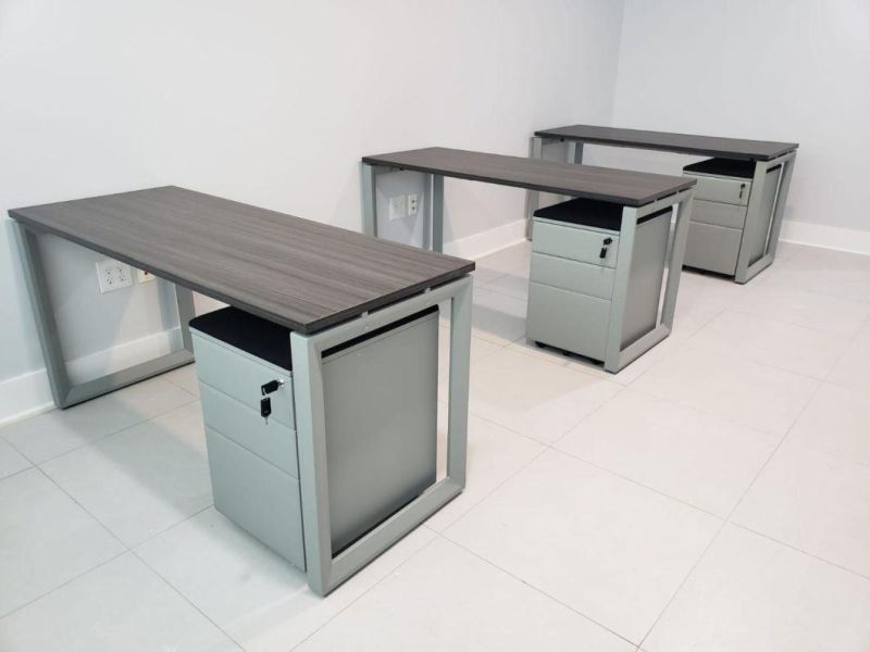 Office Furniture Solid Wood Webber 5 Layers Carton Adjustable Executive Desk