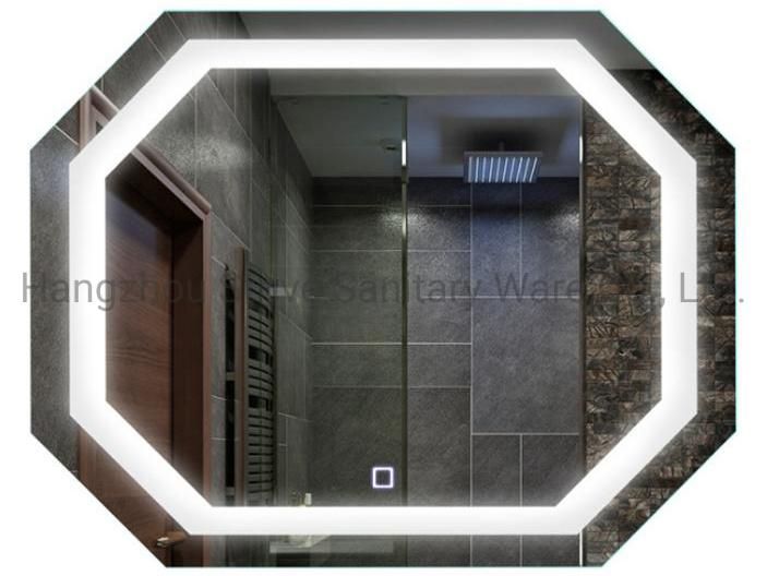 LED Bathroom Mirror Illuminated with Defogger and Dimming