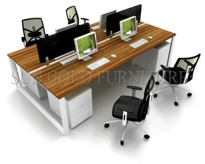 Open Plan Desk/4 Person Seats Office Desk/Modern Office Table (SZ-WS67)