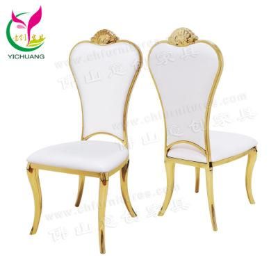 Hyc-Ss59-02 Hot Sale Stainless Steel Fancy Wedding Chair for Sale