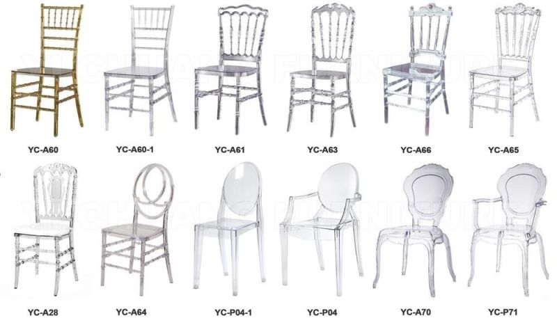 Hyc-P21-01 Round Back Wedding Resin Chiavari Chair