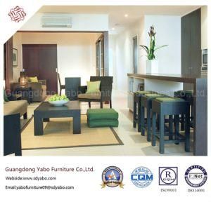 Splendid Hotel Furniture with Wooden Combination Sofa Set (YB-H-29)
