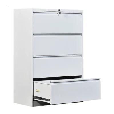 Modern Waterproof Home Furniture Hanging Folder 4 Lateral Steel Drawing Office File Cabinet