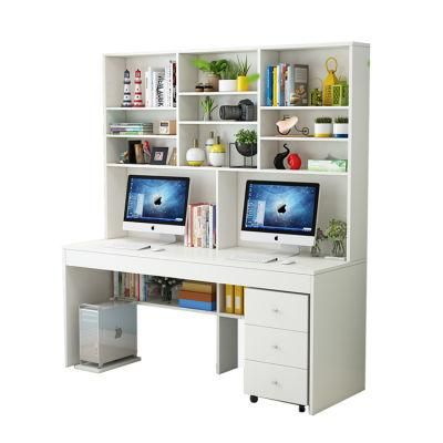 Modern Child Wooden Bookcase with Study Table Set /Computer Desk Customized