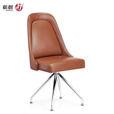 Simple Style MID Back Leather Office Furniture for Meeting Area/Visitor