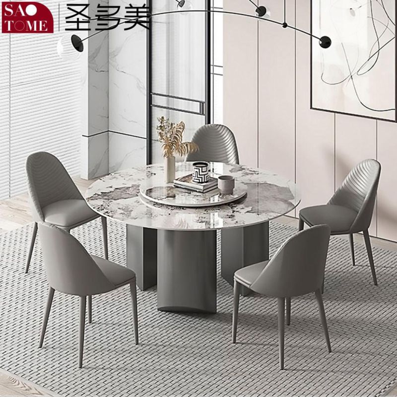 Good Quality Round Steel Frame Dining Table Top Quality for Sale