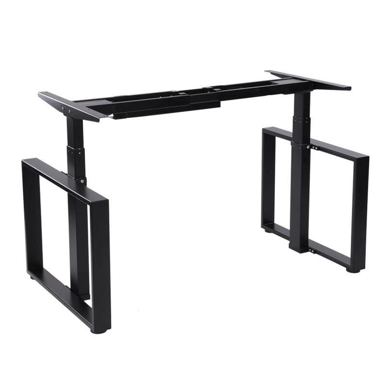 Electric Double-Motor Sit Stand Height Adjustable Standing Desk Frame, Anti-Colllsion Standing Desk