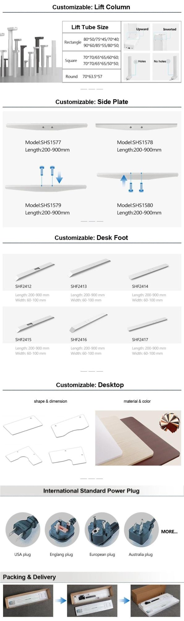 Height Adjustable Sit Stand Electricstandard Work Standing Office Meeting Table