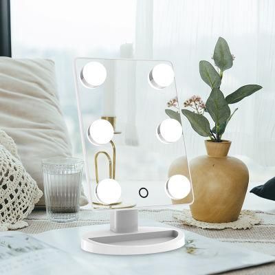 Best Selling Hollywood Vanity LED Mirror 6 Bulbs Lighted for Makeup