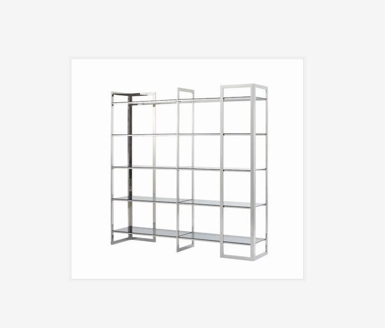 5-Tier Bookcase and Shelves Modern Metal Bookshelf for Home Decor